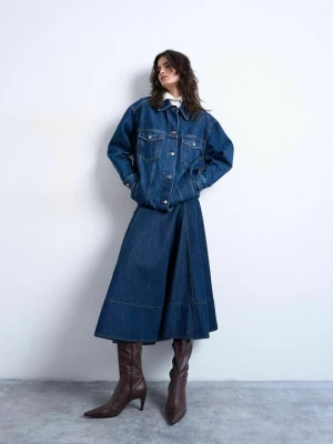 Foto van product Jeansrok Topshop donkerblauw denim