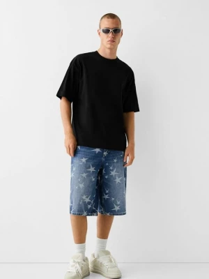 Foto van product Jeansshort Bershka lichtblauw denim