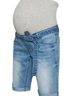 Foto van product Jeansshort Mamalicious lichtblauw denim