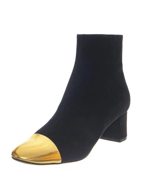 Foto van product Jeffrey Campbell Laarzen 'Towards Black Suede Gold' zwart