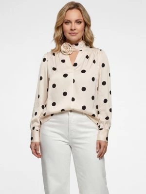 Foto van product JEONA Blouse 'Fashion Look' zwart / natuurwit