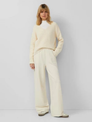 Foto van product Jersey broek met wijde pijpen en elastische tailleband s.Oliver beżowy