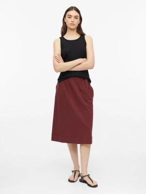 Foto van product Jersey midirok met elastische tailleband en vlamgarenstructuur s.Oliver rood