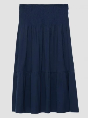 Foto van product Jersey midirok met smokdetail s.Oliver blauw