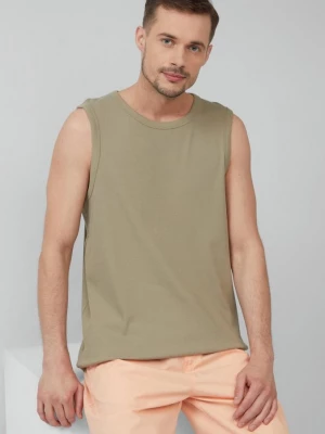 Foto van product Jersey tanktop met geribbelde textuur s.Oliver olijfgroen
