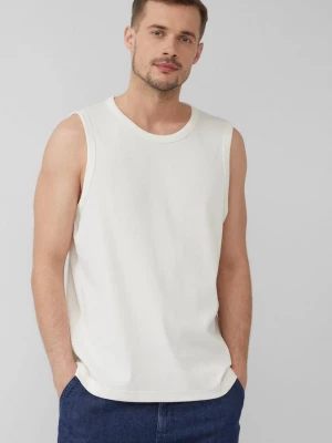 Foto van product Jersey tanktop met geribbelde textuur s.Oliver wit