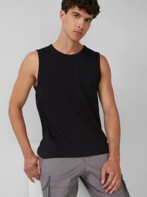 Foto van product Jersey tanktop met geribbelde textuur s.Oliver zwart