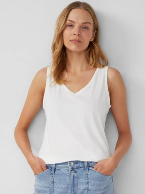 Foto van product Jersey top met uitsnijding en strik s.Oliver wit