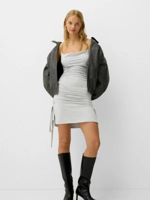Foto van product Jerseyjurk Bershka grijs gemêleerd