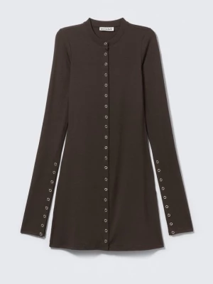 Foto van product Jerseyjurk Weekday donkerbruin