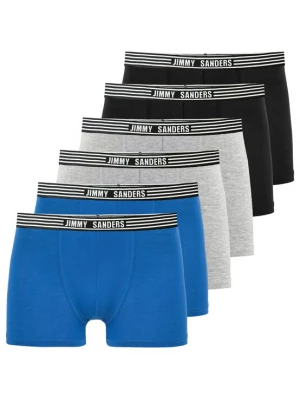 Foto van product Jimmy Sanders Boxershorts blauw / grijs gemêleerd / zwart / wit
