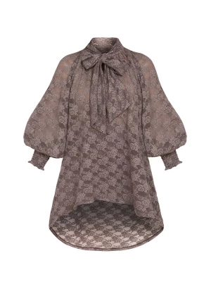 Foto van product JIORO Blouse 'ESSENTIALS' mokka