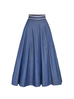 Foto van product JIORO Rok 'ESSENTIALS' blauw denim