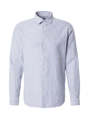 Foto van product JJ Rebel Overhemd 'JREBMOSS' blauw / wit