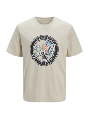 Foto van product JJ Rebel Shirt 'JREBBASTIAN' ecru / lichtblauw / zwart / wit