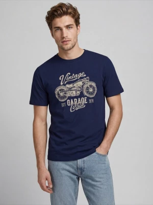 Foto van product JJ Rebel Shirt 'JREBMARIO' donkerblauw / lichtgrijs