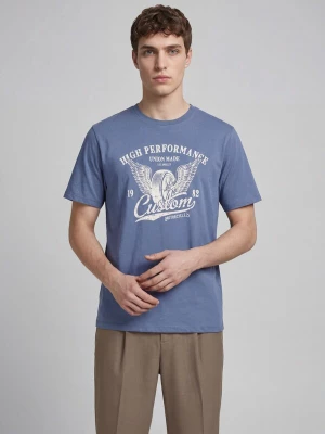 Foto van product JJ Rebel Shirt 'JREBMARIO' saffier / wit