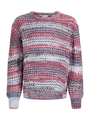 Foto van product JJXX Trui 'JXSIMONE' duifblauw / chocoladebruin / rood / wit