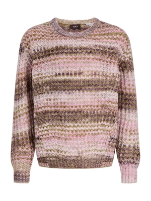 Foto van product JJXX Trui 'JXSIMONE SPACE' donkerbruin / olijfgroen / rosé / lichtroze