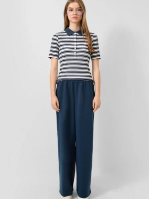 Foto van product Joggingbroek met wijde pijpen QS blauw