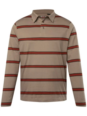 Foto van product John F. Gee Shirt beige / bruin / wijnrood