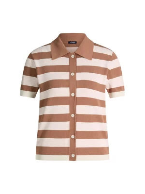 Foto van product JOOP! Gebreid vest lichtbruin / rosa / wit