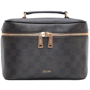 Foto van product JOOP! Make up tas donkerbruin / goud / zwart