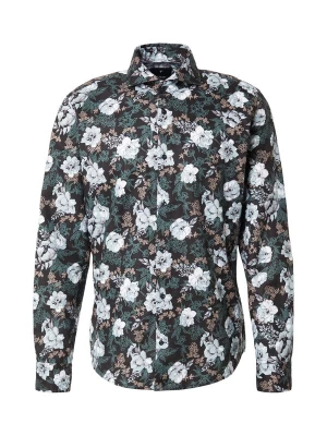 Foto van product JOOP! Overhemd 'Pai' donkerbeige / pastelblauw / donkerblauw / donkergroen