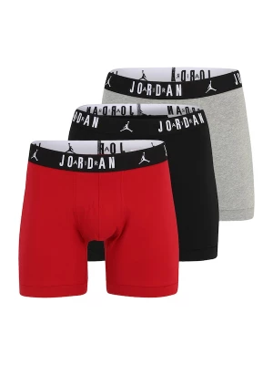 Foto van product Jordan Boxershorts 'FLIGHT Cotton Core Boxer Briefs' grijs gemêleerd / rood / zwart / wit