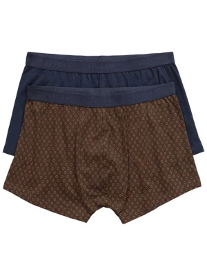Foto van product JP1880 Boxershorts blauw / donkerbruin