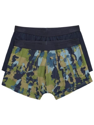 Foto van product JP1880 Boxershorts navy / lichtblauw / kaki