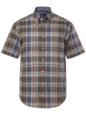 Foto van product JP1880 Overhemd beige / navy / donkerbruin