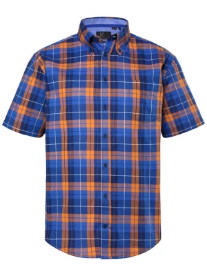 Foto van product JP1880 Overhemd blauw / donkerblauw / donkeroranje