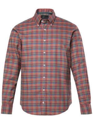 Foto van product JP1880 Overhemd blauw / geel / bloedrood