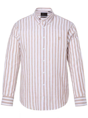 Foto van product JP1880 Overhemd camel / wit