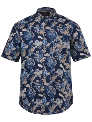 Foto van product JP1880 Overhemd navy / gemengde kleuren