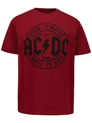 Foto van product JP1880 Shirt 'ACDC' roestrood / zwart