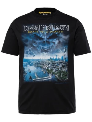 Foto van product JP1880 Shirt azuur / lichtgrijs / donkergroen / zwart