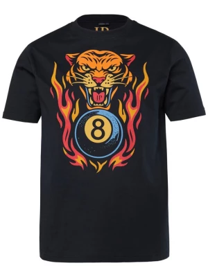 Foto van product JP1880 Shirt blauw / geel / oranje / zwart