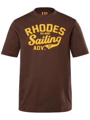 Foto van product JP1880 Shirt donkerbruin / donkeroranje