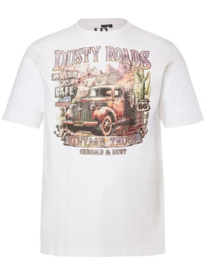 Foto van product JP1880 Shirt kastanjebruin / bruin gemêleerd / abrikoos / wit