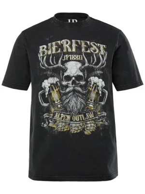 Foto van product JP1880 Shirt lichtbeige / grijs / zwart