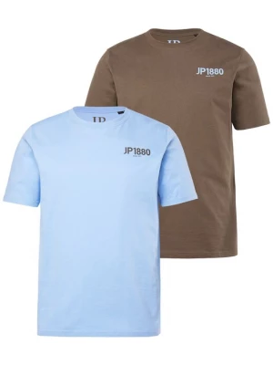 Foto van product JP1880 Shirt lichtblauw / bruin