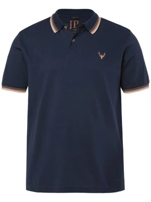 Foto van product JP1880 Shirt navy / bruin / wit