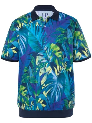Foto van product JP1880 Shirt navy / citroen / groen / wit