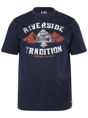 Foto van product JP1880 Shirt navy / oranje / wit