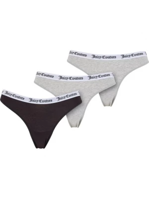 Foto van product Juicy Couture String 'Dana' grijs gemêleerd / zwart / wit