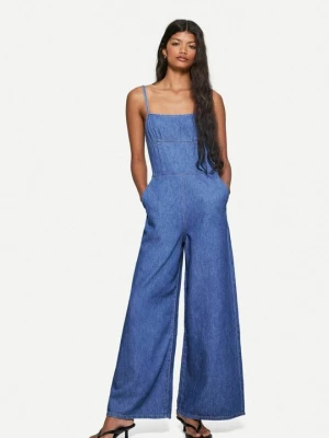 Foto van product Jumpsuit Bershka lichtblauw denim