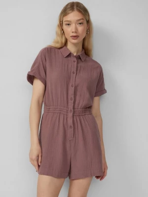 Foto van product Jumpsuit van mousseline met elastische tailleband QS