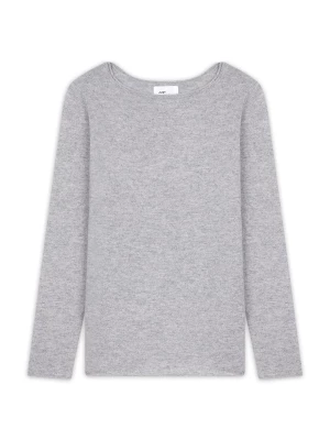 Foto van product JUST CASHMERE Trui 'Grace' grijs gemêleerd